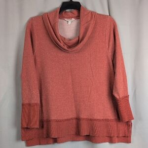 Lucky Brand Terracotta‎ Cowl Neck Sweater 2x